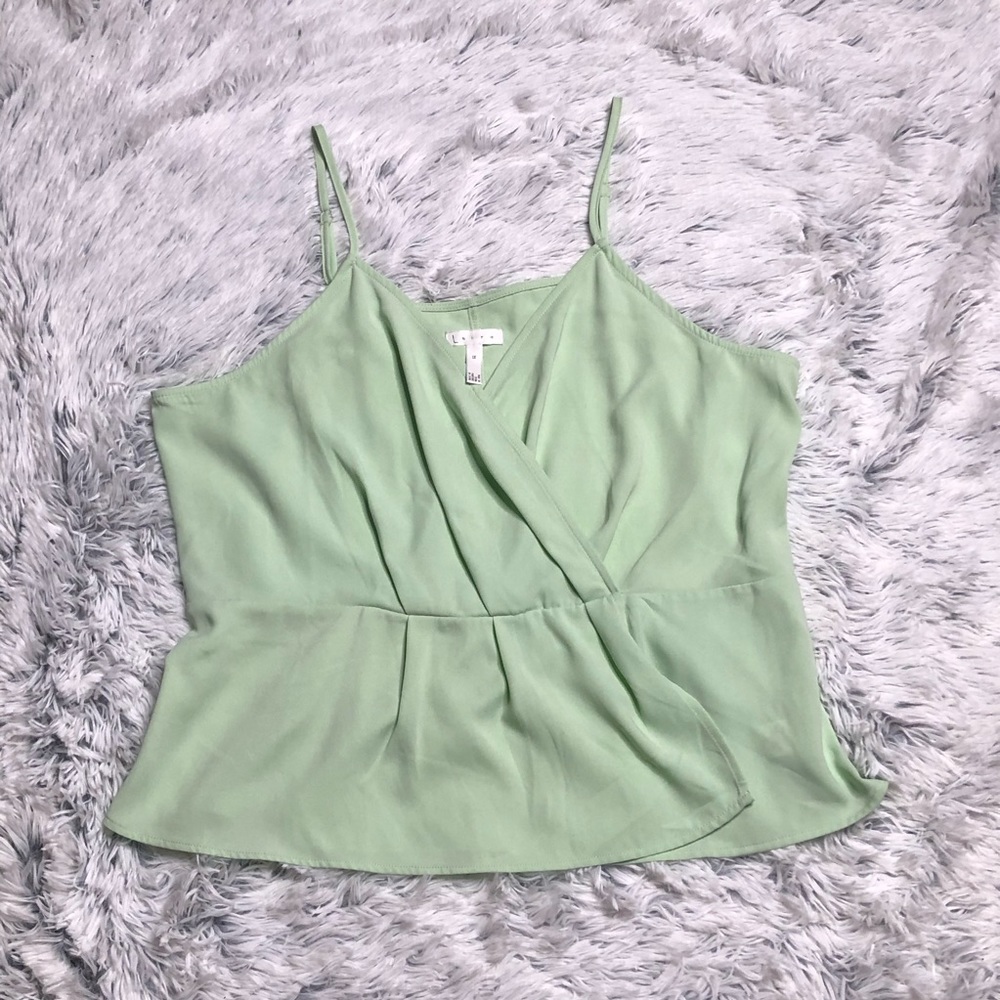 Leith Mint Green Wrap Camisole
